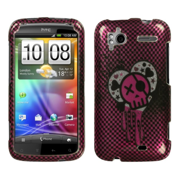 Protector Case HTC Sensation 4G Skull Purple (17001105) by www.tiendakimerex.com
